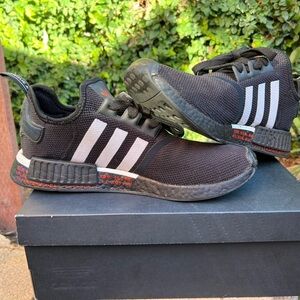 NMD R1 Black Japanese red print size 11 used